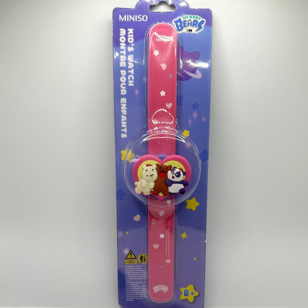 We Baby Bears Cartoon Network Kids Wrist Digital Watch MINISO New Sealed HTF